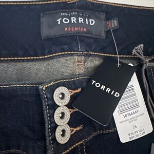 Torrid Premium 26R Dark Blue Jeggings